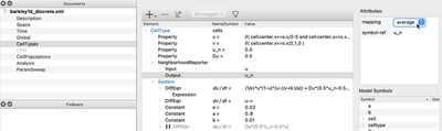 `CellTypes` section of the discrete model.