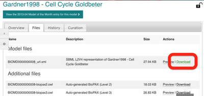 Download the SBML model.